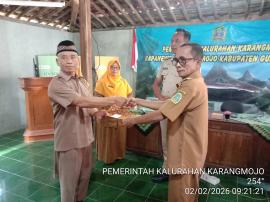 SERAHTERIMA PURNA TUGAS DUKUH NGAGEL KALURAHAN KARANGMOJO